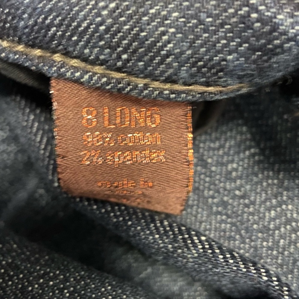 The Limited Authentic Original Flare Jeans Flap Back Pockets Blue - Picture 12 of 14